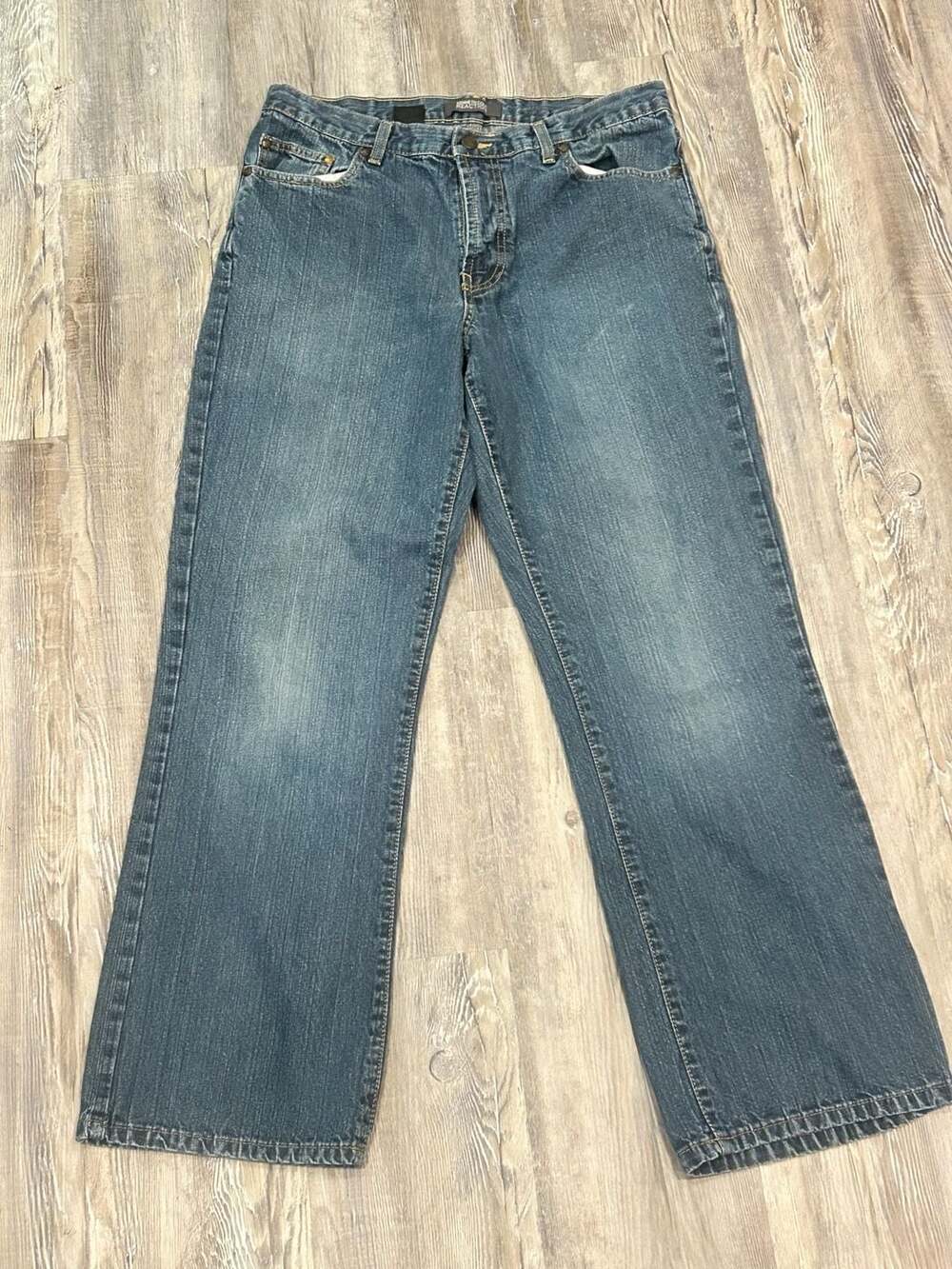 Kenneth Cole Reaction Men's 32x30 Straight Leg Blue Denim Jeans